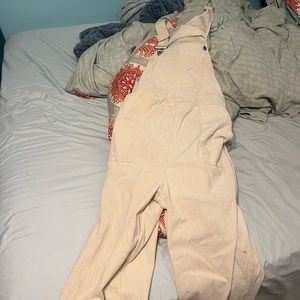 Beige overalls, size medium, shein